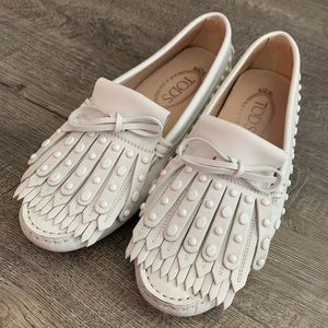 Tod’s White Loafer 36 1/2